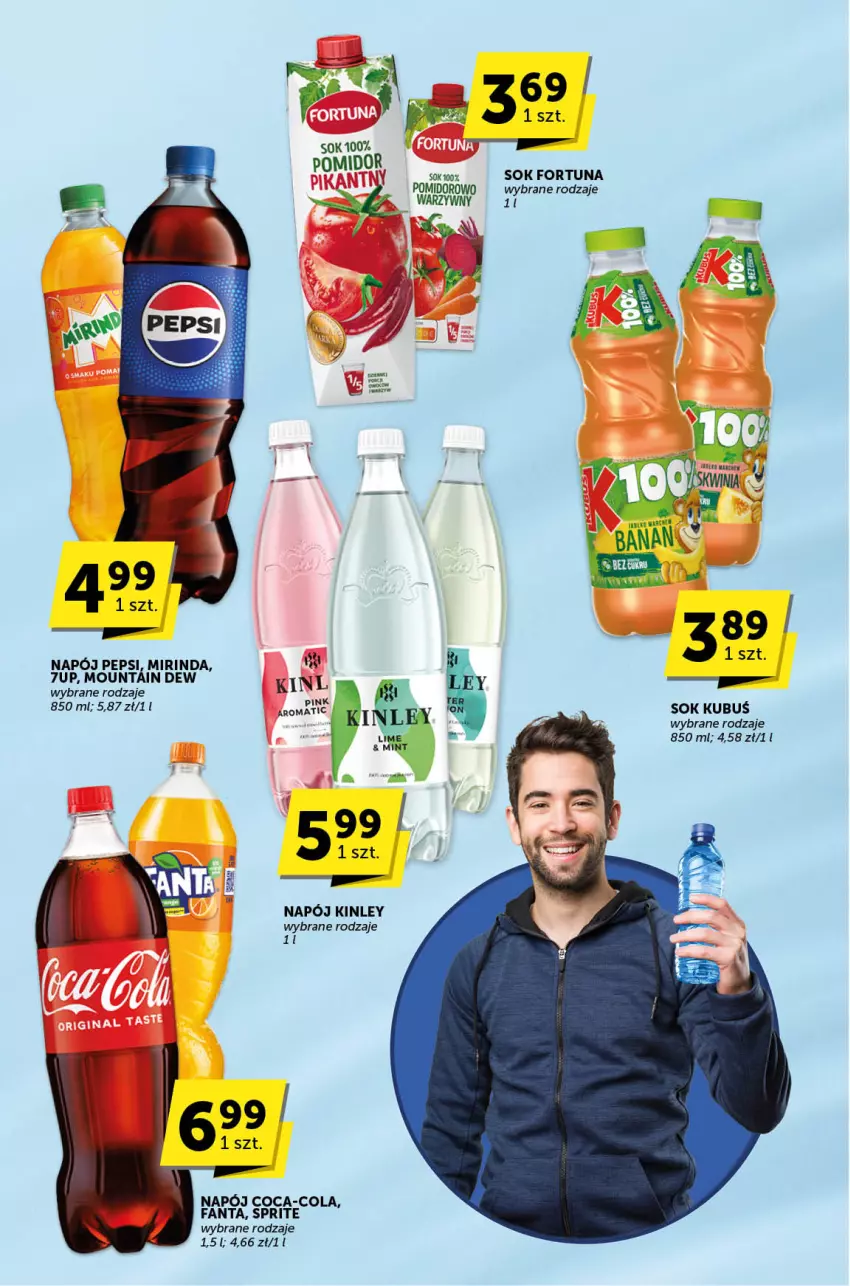 Gazetka promocyjna ABC - ważna 08.02 do 20.02.2024 - strona 15 - produkty: Coca-Cola, Fa, Fanta, Fortuna, Kubuś, Napój, Sok, Sprite