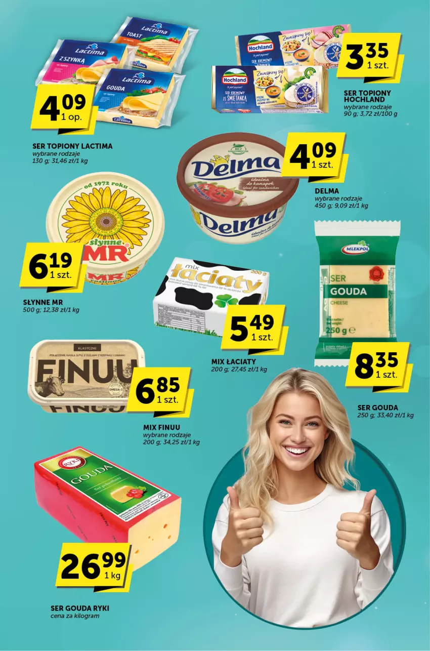 Gazetka promocyjna ABC - ważna 08.02 do 20.02.2024 - strona 4 - produkty: Delma, Finuu, Gouda, Gra, Hochland, Ser, Ser topiony, Słynne, Top