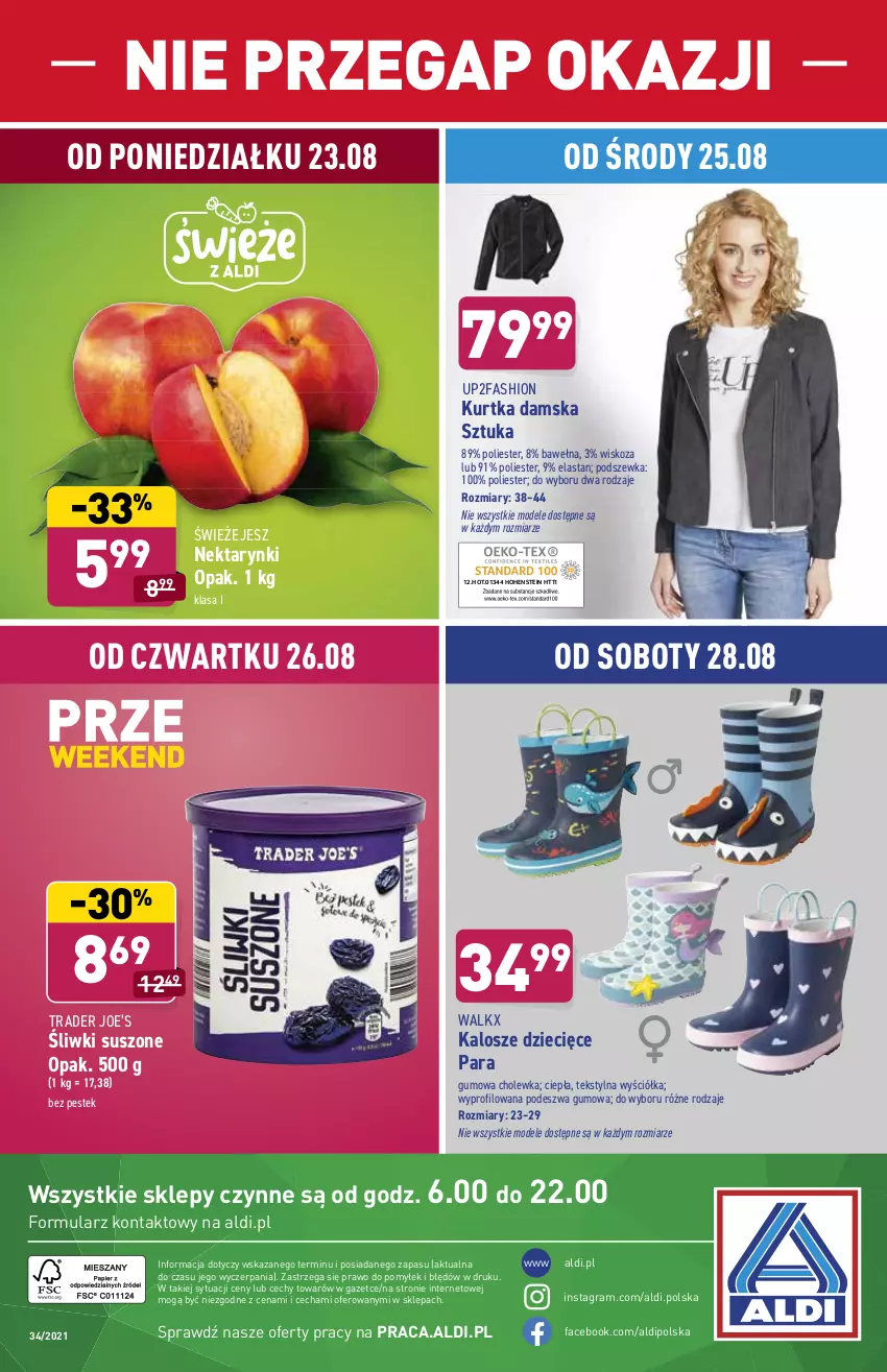 Gazetka promocyjna Aldi - SUPER SMACZNE OKAZJE - ważna 23.08 do 29.08.2021 - strona 27 - produkty: Dzieci, Fa, Gra, Kurtka, Nektar, Stek, Wełna