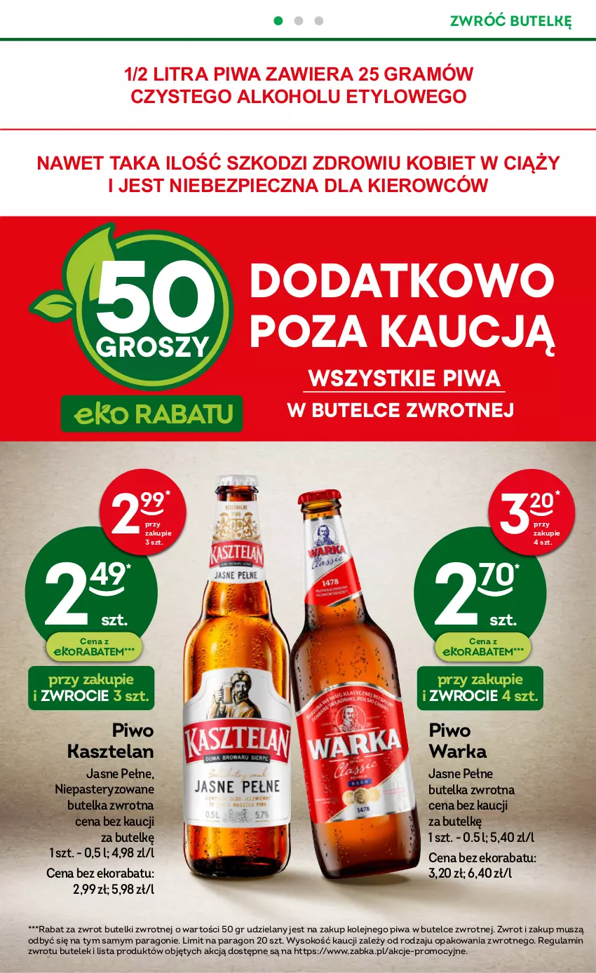 Gazetka promocyjna Żabka - ważna 22.11 do 05.12.2023 - strona 16 - produkty: Gra, Kasztelan, Mus, Olej, Piec, Piwa, Piwo, Sok, Warka