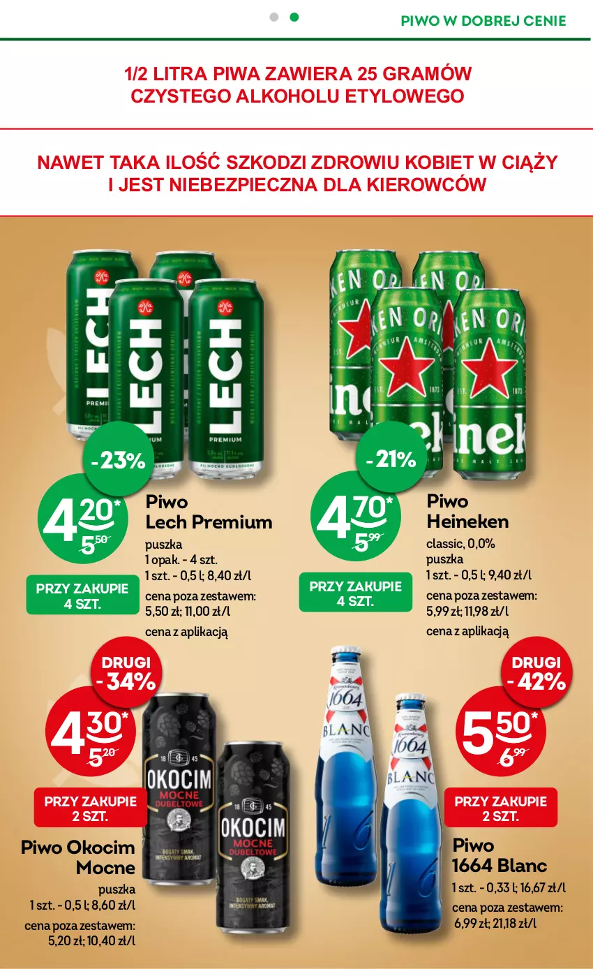 Gazetka promocyjna Żabka - ważna 22.11 do 05.12.2023 - strona 21 - produkty: Gra, Heineken, Koc, Lech Premium, Okocim, Piec, Piwa, Piwo