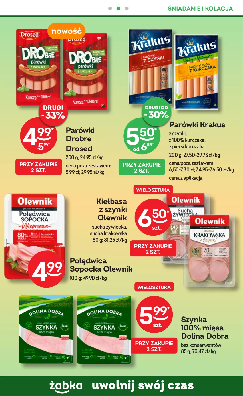 Gazetka promocyjna Żabka - ważna 22.11 do 05.12.2023 - strona 33 - produkty: Kiełbasa, Krakus, Kurczak, Olewnik, Parówki, Polędwica, Ser, Szynka