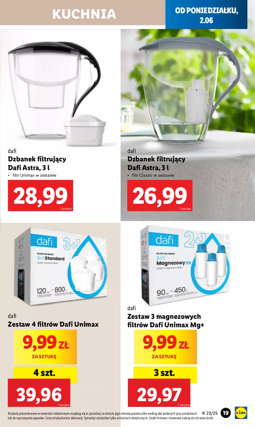 Gazetka promocyjna Lidl - GAZETKA - ważna 02.06 do 07.06.2025 - strona 23 - produkty: Dzbanek, Dzbanek filtrujący, Kuchnia, Magnez