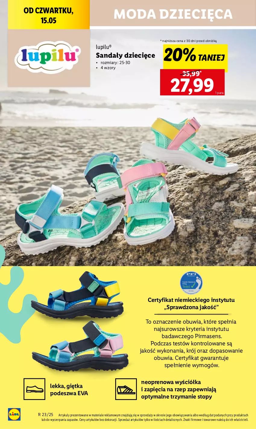 Gazetka promocyjna Lidl - GAZETKA - ważna 02.06 do 07.06.2025 - strona 34 - produkty: Dzieci, Moda, Sandał, Top