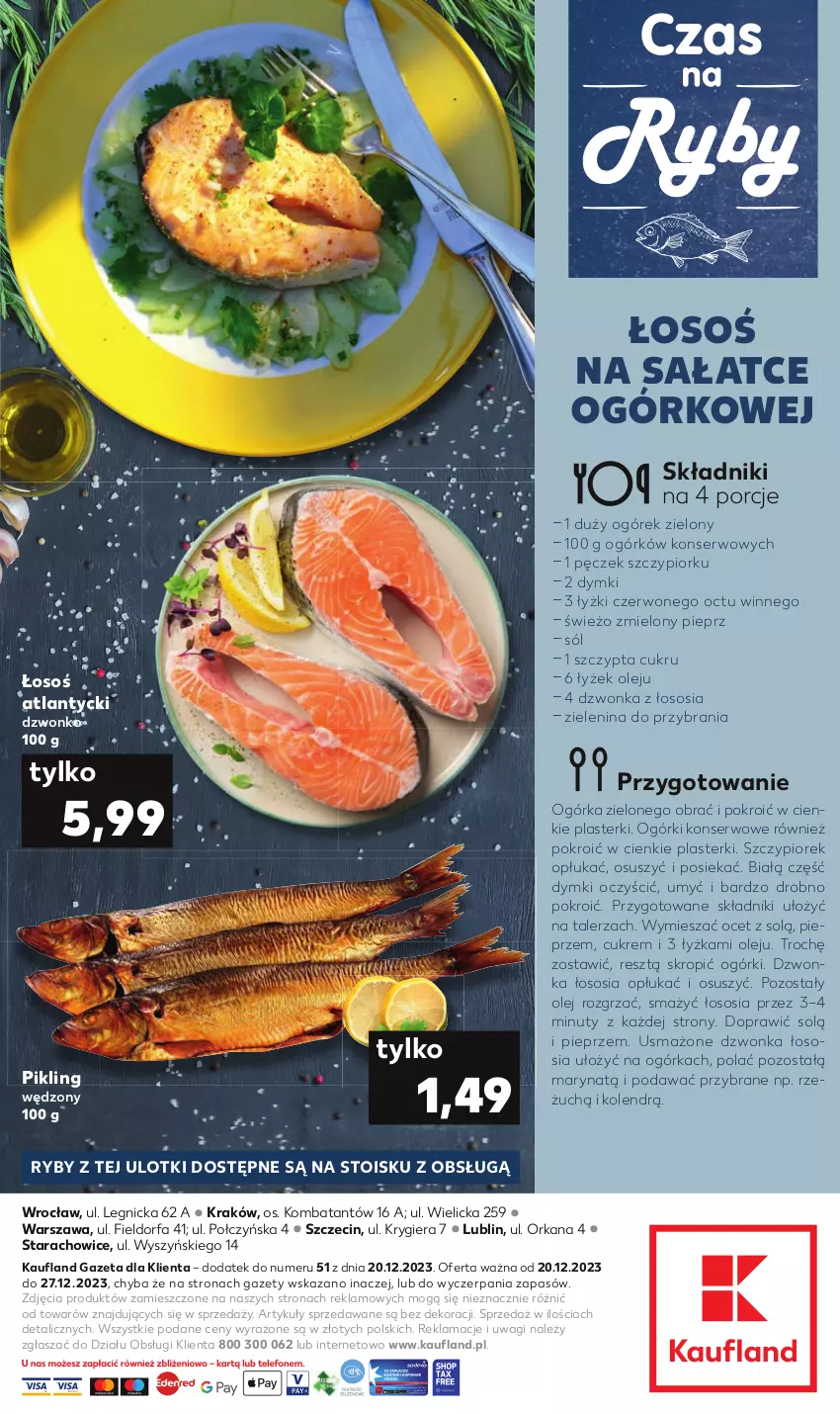 Gazetka promocyjna Kaufland - Kaufland - ważna 20.12 do 27.12.2023 - strona 2 - produkty: Fa, Nuty, Ocet, Ogórek, Ogórki konserwowe, Olej, Orka, Pieprz, Plasterki, Por, Sałat, Ser, Sól, Sos, Talerz, Wagi