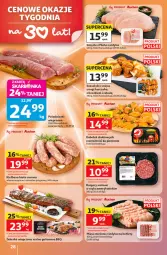 Gazetka promocyjna Auchan - Gazetka 30 Lat Hipermarket Auchan - Gazetka - ważna od 27.05 do 27.05.2026 - strona 28 - produkty: Piec, Kurczak, Mięso mielone, Przyprawy, Burger, Kotlet, Kiełbasa biała, Kiełbasa, Mięso