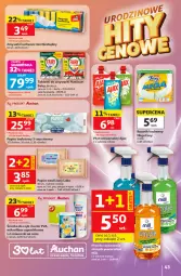 Gazetka promocyjna Auchan - Gazetka 30 Lat Hipermarket Auchan - Gazetka - ważna od 27.05 do 27.05.2026 - strona 43 - produkty: Jan Niezbędny, Sos, Ajax, Papier, Ręcznik kuchenny, Tablet, Papier toaletowy, Ręcznik, Rolki, Zmywaki kuchenne, Foxy, Fairy, Zmywarki, Tabletki do zmywarki, Fa