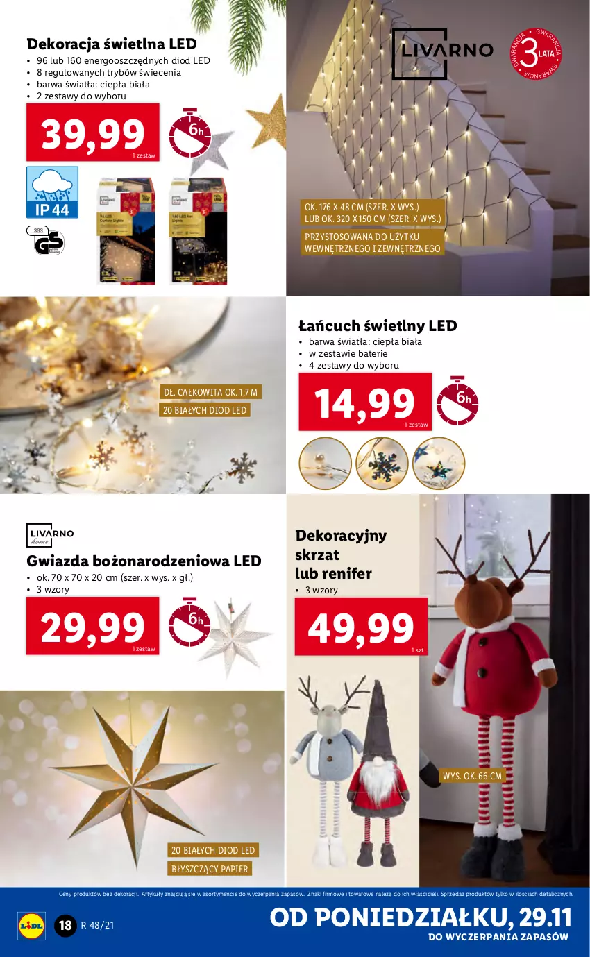 Gazetka promocyjna Lidl - GAZETKA - ważna 29.11 do 05.12.2021 - strona 18 - produkty: Gwiazda, Papier, Renifer, Skrzat