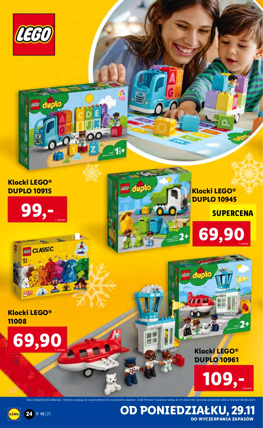 Gazetka promocyjna Lidl - GAZETKA - ważna 29.11 do 05.12.2021 - strona 24 - produkty: Klocki, LEGO