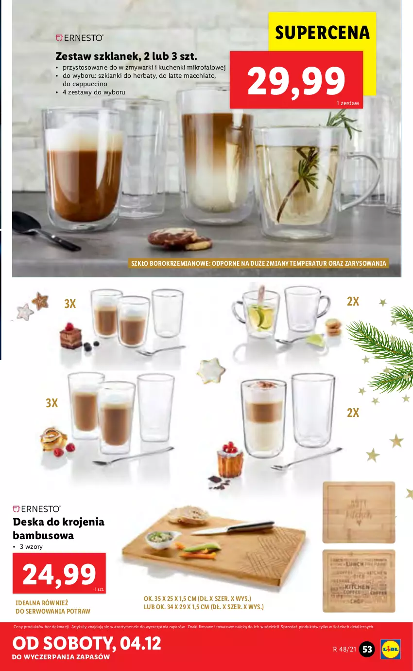 Gazetka promocyjna Lidl - GAZETKA - ważna 29.11 do 05.12.2021 - strona 53 - produkty: Cappuccino, Chia, Deska do krojenia, Fa, Kuchenki mikrofalowe, Lanki, Por, Ser, Zmywarki