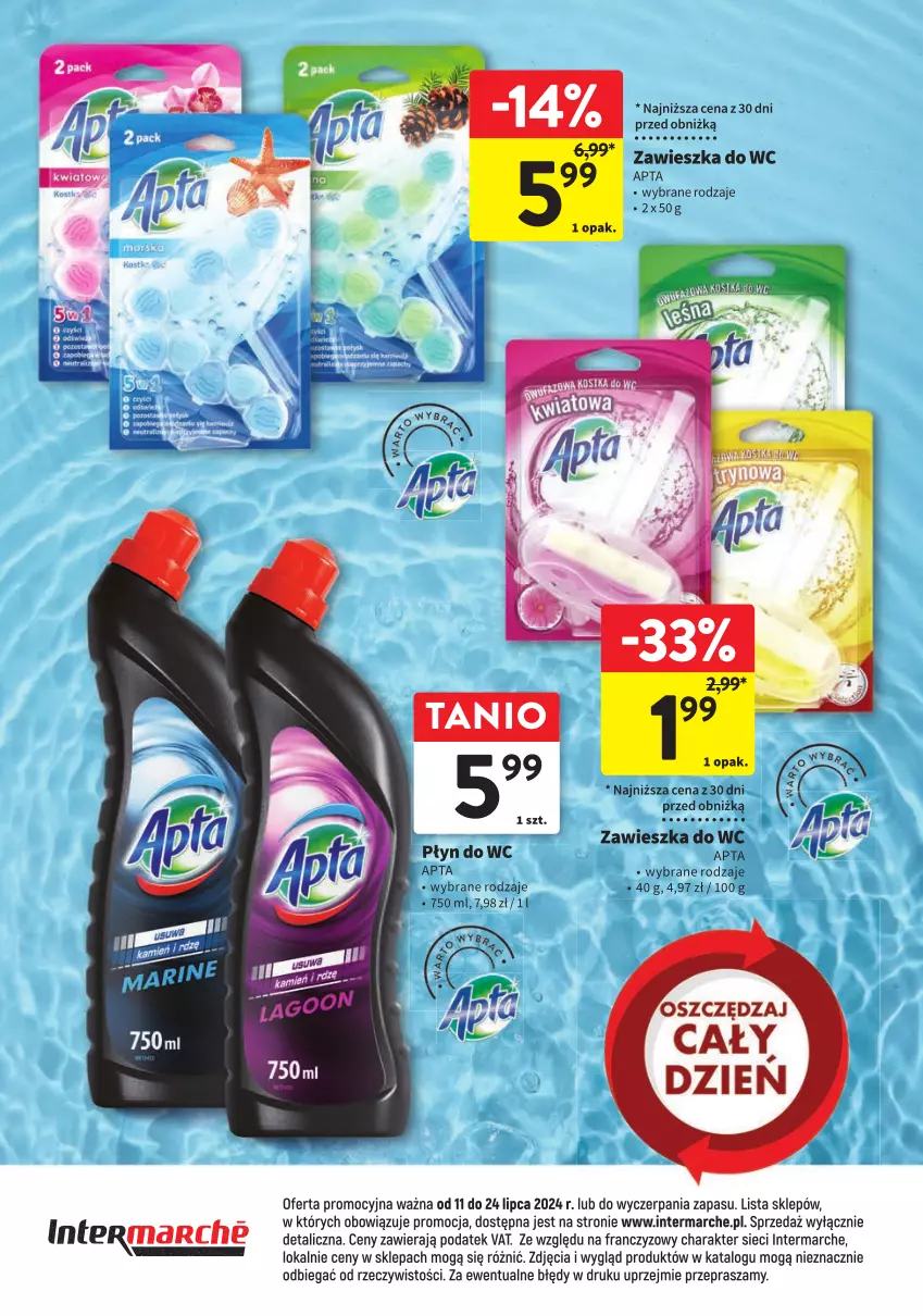 Gazetka promocyjna Intermarche - Gazetka Intermarche - ważna 11.07 do 24.07.2024 - strona 12 - produkty: Płyn do wc, Zawieszka do wc