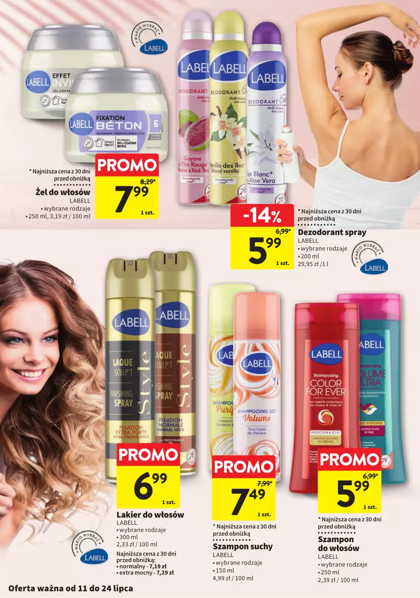 Gazetka promocyjna Intermarche - Gazetka Intermarche - ważna 11.07 do 24.07.2024 - strona 2 - produkty: Aloe vera, Bell, Dezodorant, Lakier, Lakier do włosów, Szampon