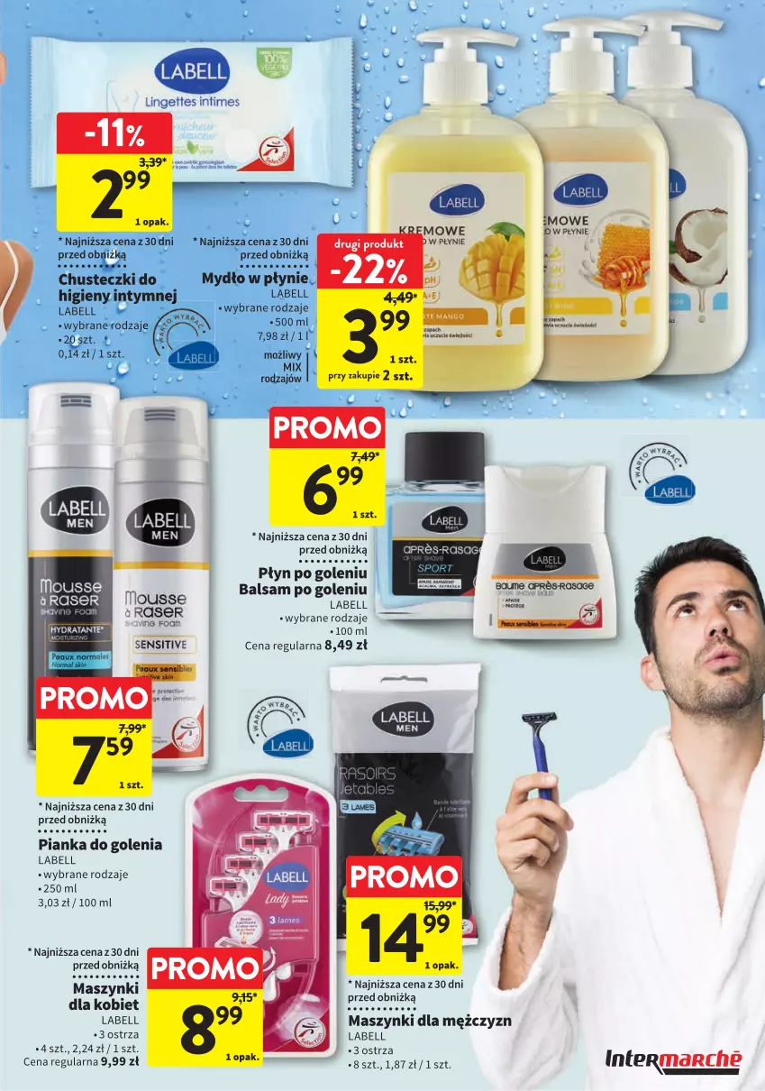 Gazetka promocyjna Intermarche - Gazetka Intermarche - ważna 11.07 do 24.07.2024 - strona 3 - produkty: Balsam po goleniu, Bell, Chusteczki, Mydło, Mydło w płynie, Pianka do golenia