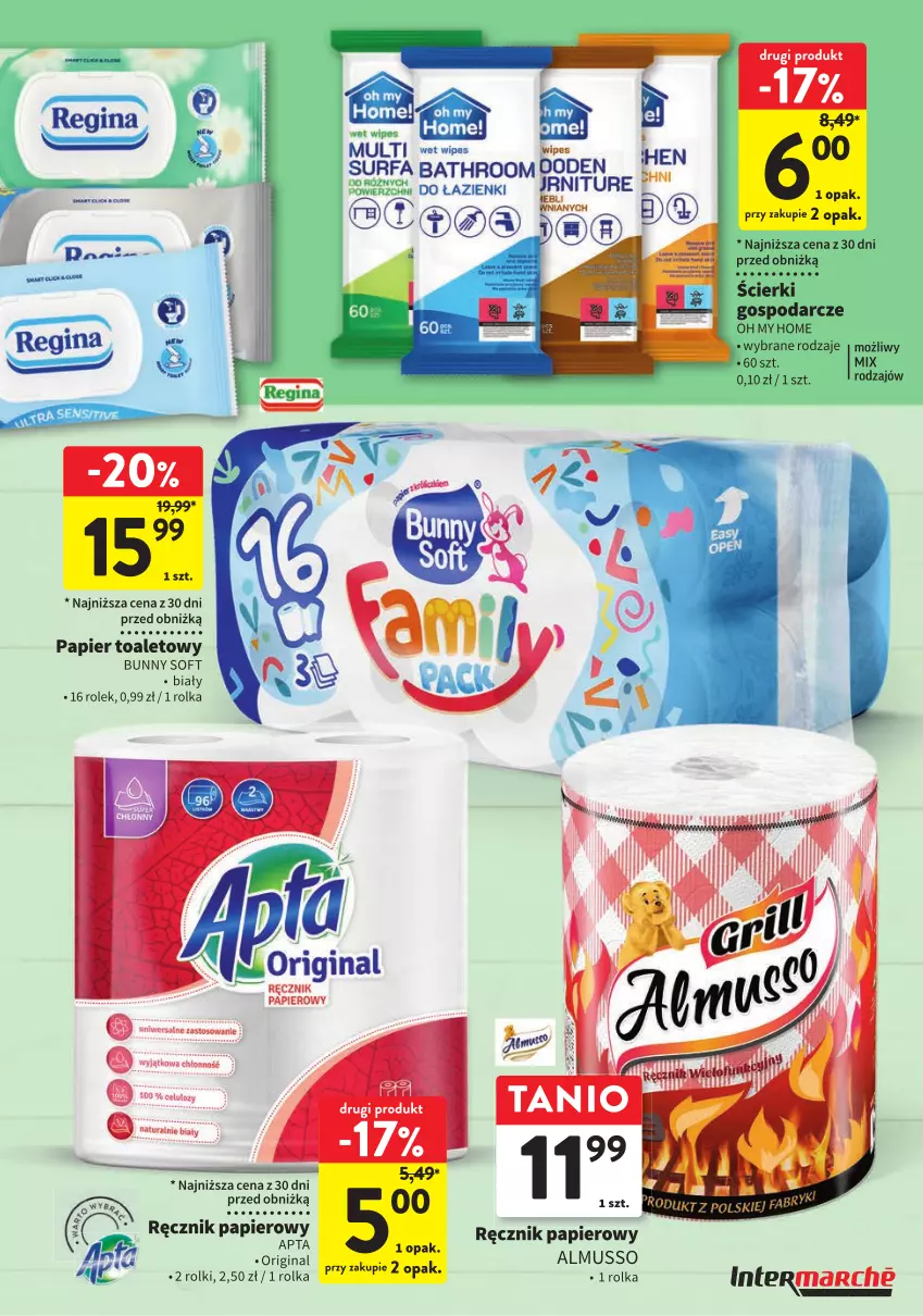 Gazetka promocyjna Intermarche - Gazetka Intermarche - ważna 11.07 do 24.07.2024 - strona 9 - produkty: Fa, Gin, Mus, Papier, Papier toaletowy, Ręcznik, Rolki, Surf