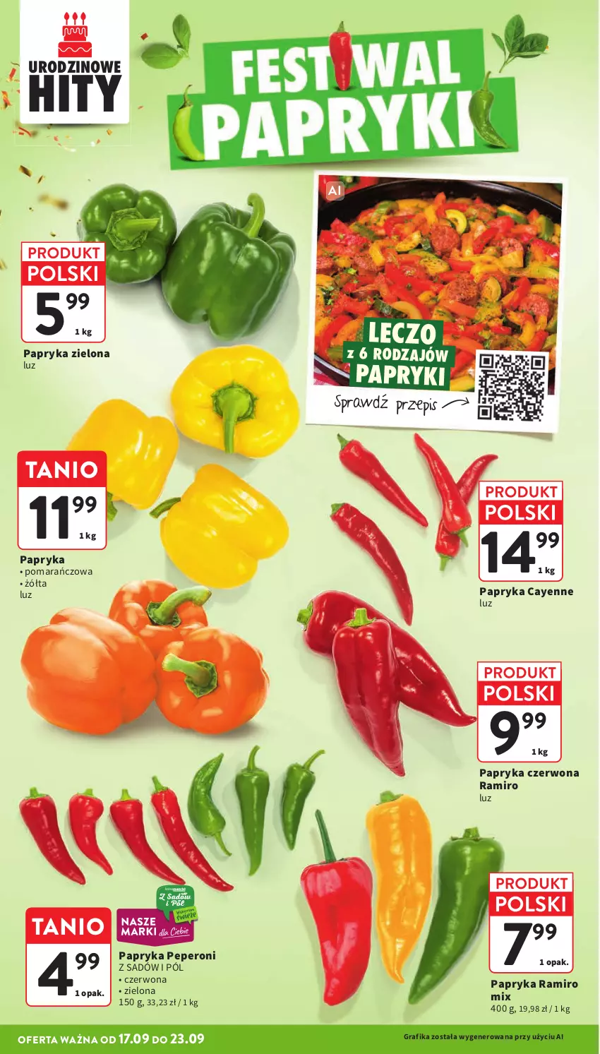 Gazetka promocyjna Intermarche - Gazetka Intermarche - ważna 17.09 do 23.09.2026 - strona 12 - produkty: Gra, Grafika, Papryka, Papryka czerwona