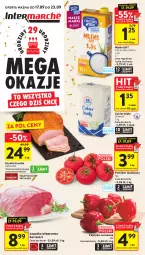 Gazetka promocyjna Intermarche - Gazetka Intermarche - Gazetka - ważna od 23.09 do 23.09.2026 - strona 1 - produkty: Sok, Cukier, Sokołów, Papryka czerwona, Papryka, Diamant, Szynka, Pomidor malinowy, Mleko