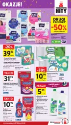 Gazetka promocyjna Intermarche - Gazetka Intermarche - Gazetka - ważna od 23.09 do 23.09.2026 - strona 41 - produkty: Gin, Do mycia naczyń, Pampers, Papier, Balsam do mycia naczyń, Bell, Tablet, Majtki, Papier toaletowy, Somat, Podpaski, Dzieci, Bella, Pieluchomajtki, Zmywarki, Tabletki do zmywarki