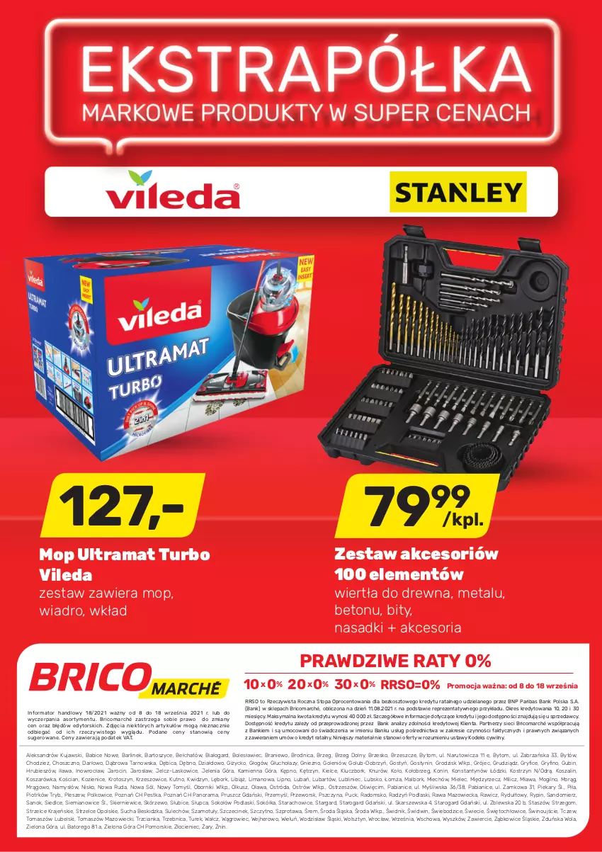 Gazetka promocyjna Bricomarche - Gazetka - ważna 08.09 do 18.09.2021 - strona 8 - produkty: BIC, Fa, Gry, Kosz, Kujawski, Mop, Namysłów, Podlaski, Rama, Sok, Sokół, Sokołów, Sól, Sprzedawcy, Szal, Szprot, Top, Vileda, Wiadro, Wino