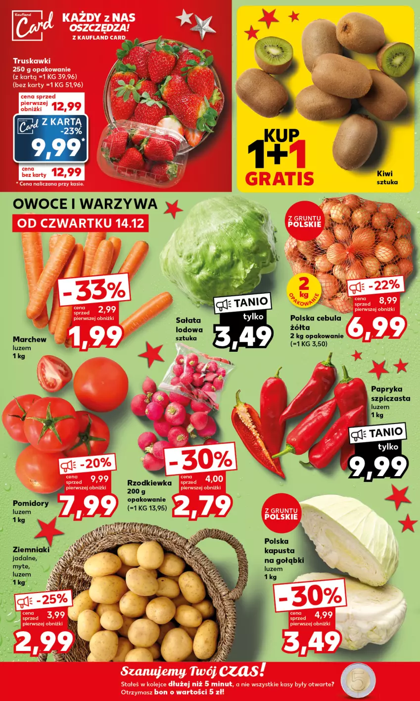 Gazetka promocyjna Kaufland - Mocny Start - ważna 18.12 do 19.12.2023 - strona 10 - produkty: Papryka, Rzodkiewka, Sałat, Sałata lodowa, Szpic