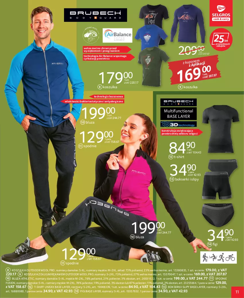 Gazetka promocyjna Selgros - Katalog Tekstylia - ważna 22.09 do 05.10.2022 - strona 11 - produkty: Bluza, Bokserki, Figi, Fusion, Kosz, Koszulka, LG, Ser, Slipy, Spodnie, T-shirt, Wełna