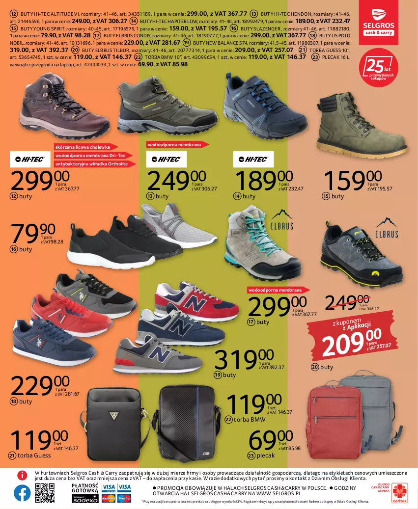 Gazetka promocyjna Selgros - Katalog Tekstylia - ważna 22.09 do 05.10.2022 - strona 15 - produkty: Buty, Hi-Tec, LG, Plecak, Por, Sok, Top, Torba