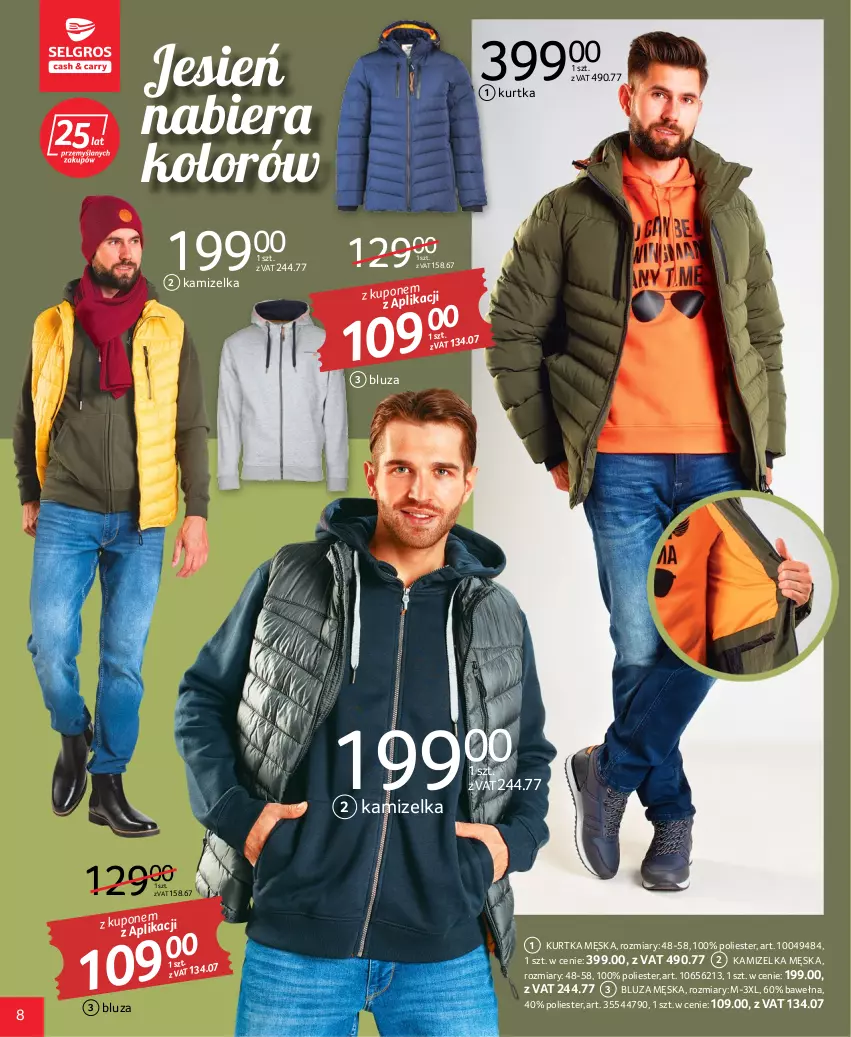 Gazetka promocyjna Selgros - Katalog Tekstylia - ważna 22.09 do 05.10.2022 - strona 8 - produkty: Bluza, Kamizelka, Kurtka, Wełna