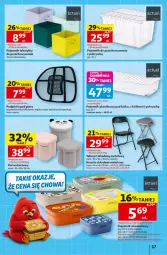 Gazetka promocyjna Auchan - Gazetka 30 Lat Hipermarket Auchan - Gazetka - ważna od 12.08 do 12.08.2026 - strona 17 - produkty: Krzesło składane, Puf, Pojemnik, Taboret, Pojemnik plastikowy, Pojemnik do przechowywania, Danio, Krzesło, Taboret składany