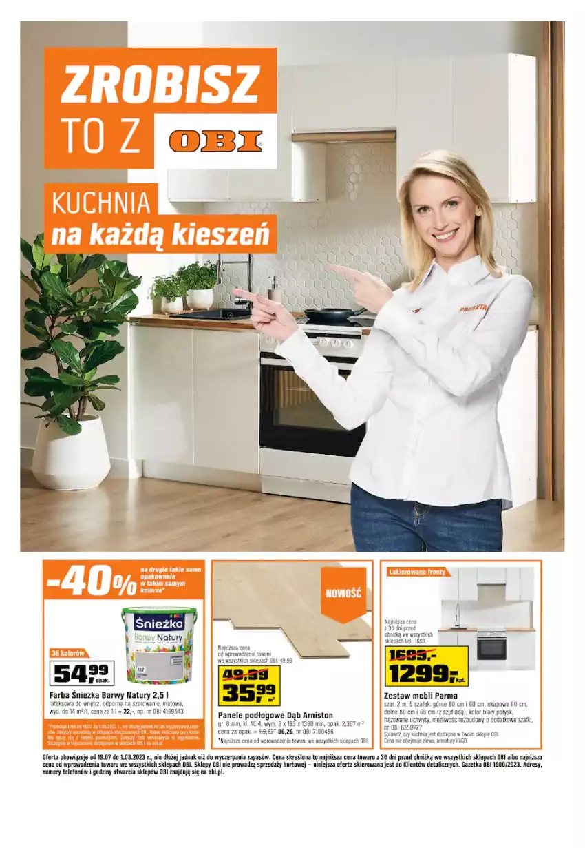 Gazetka promocyjna Obi - Gazetka OBI - ważna 19.07 do 01.08.2023 - strona 3 - produkty: Dres, Fa, Okap, Por, Telefon