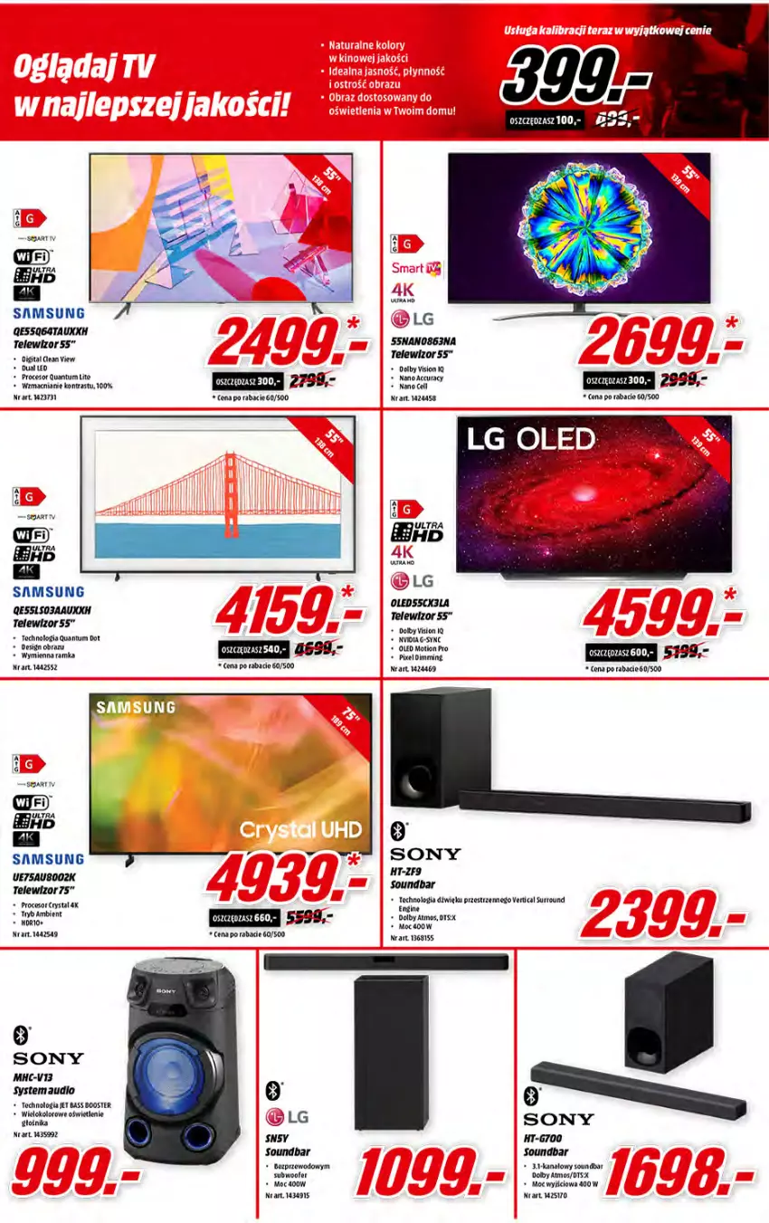 Gazetka promocyjna Media Markt - Gazetka Media Markt - ważna 08.06 do 15.06.2021 - strona 3 - produkty: Gin, Gra, LG, Ramka, Samsung, Sony, Soundbar, Telewizor