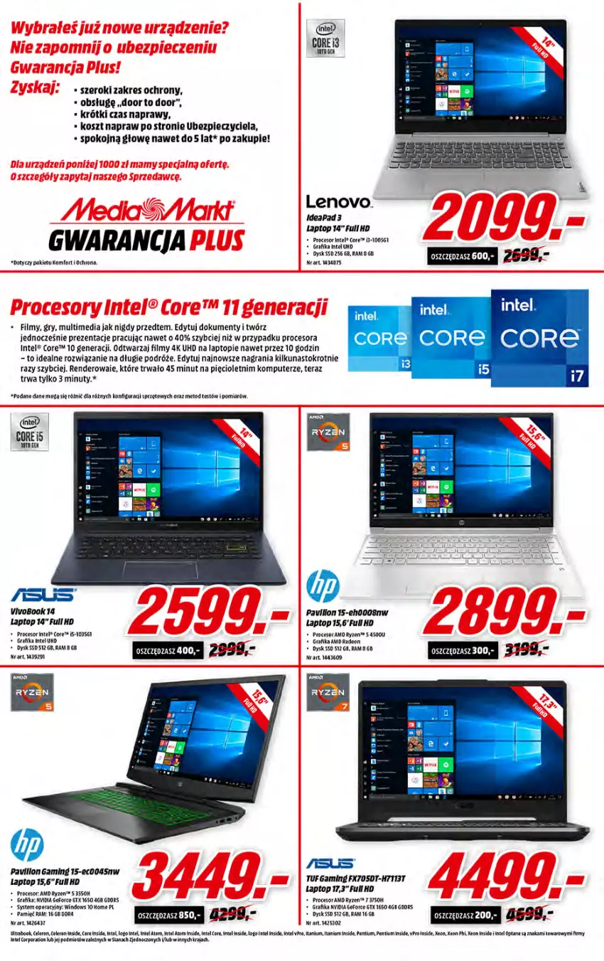 Gazetka promocyjna Media Markt - Gazetka Media Markt - ważna 08.06 do 15.06.2021 - strona 5 - produkty: Fa, Gra, Grafika, Gry, Intel, Komputer, Kosz, LANA, Lenovo, Leon, Lion, Nuty, Pentium, Piec, Procesor, Ryż, Tera, Top