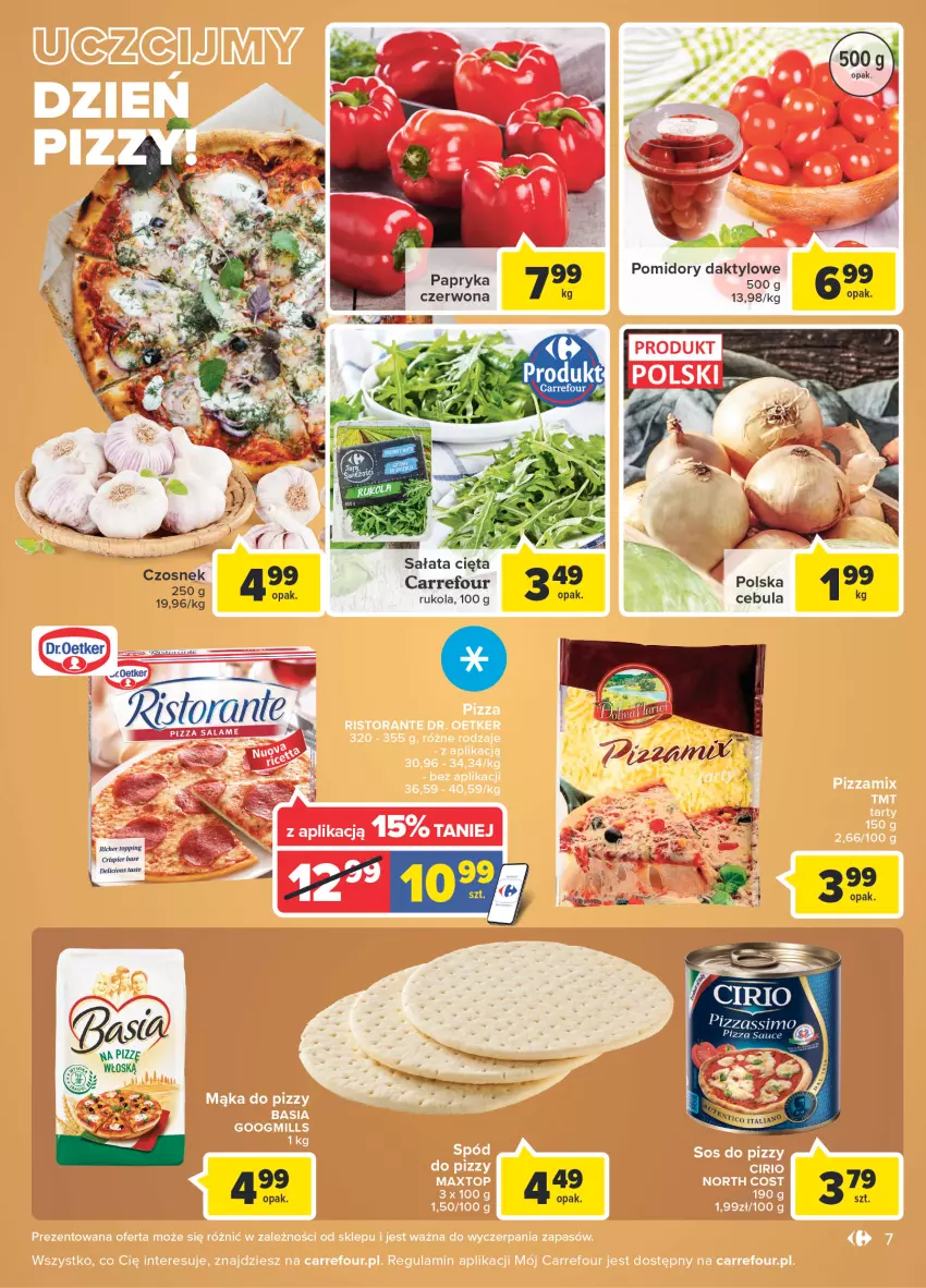 Gazetka promocyjna Carrefour - Gazetka Market Zyskoteka - ważna 08.02 do 14.02.2022 - strona 7 - produkty: Cebula, Papryka, Pomidory, Rukola, Sałat