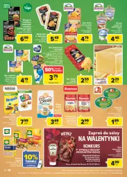 Gazetka promocyjna Carrefour - Gazetka Market Zyskoteka - Gazetka - ważna od 14.02 do 14.02.2022 - strona 10 - produkty: Naleśniki, Ser topiony, Dawtona, Top, Ser, Brie, Kosz, Mlekovita, Camembert, Burger, Mąka, Hochland, Basia, Danio, Cenos, Ser pleśniowy, Cieciorka, Orka, Almette, Roślinny burger, Mleko