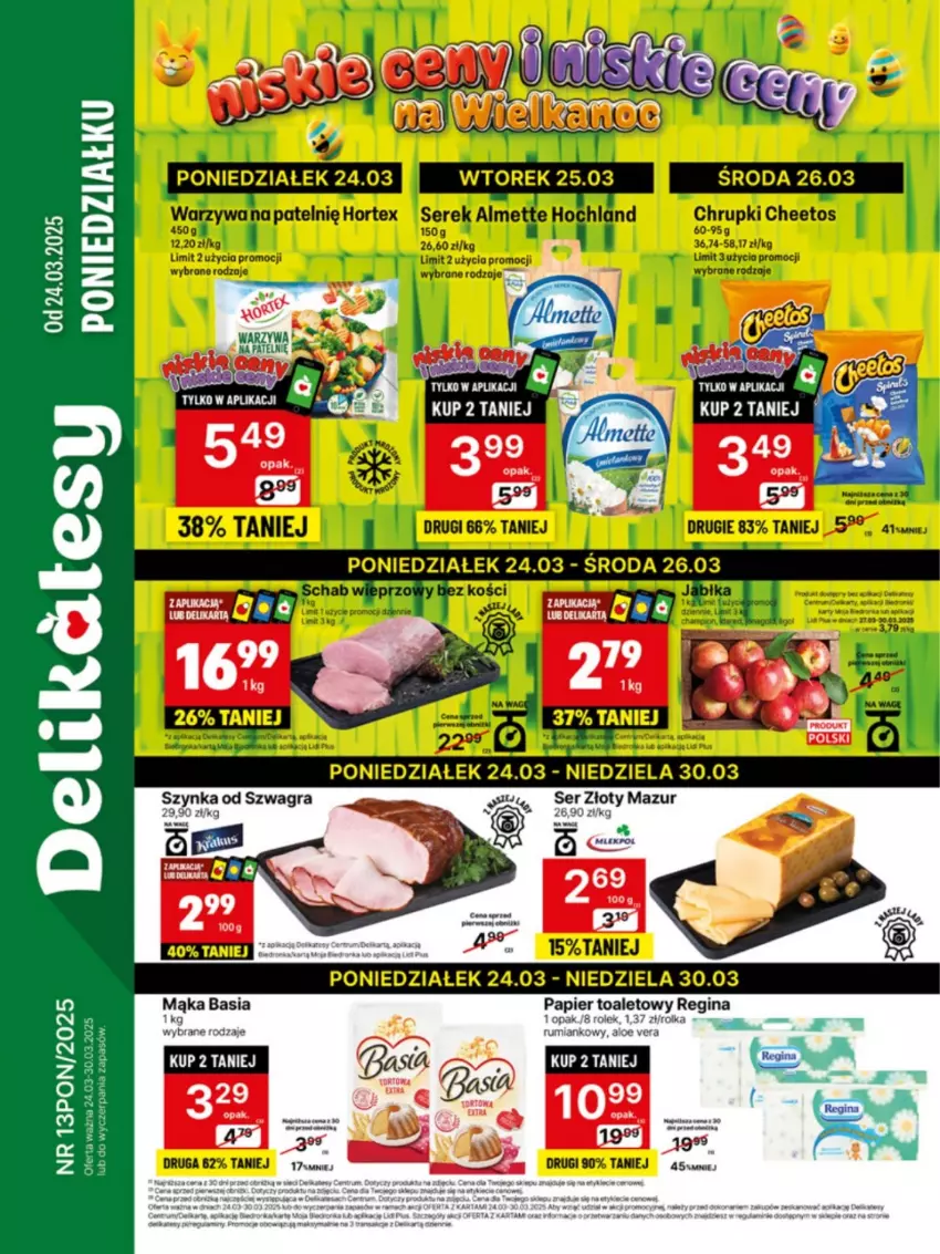 Gazetka promocyjna Delikatesy Centrum - NOWA GAZETKA Delikatesy Centrum od 24 marca! 24-30.03.2025 - ważna 24.03 do 30.03.2025 - strona 1 - produkty: Gra, Ser, Szynka, Złoty Mazur