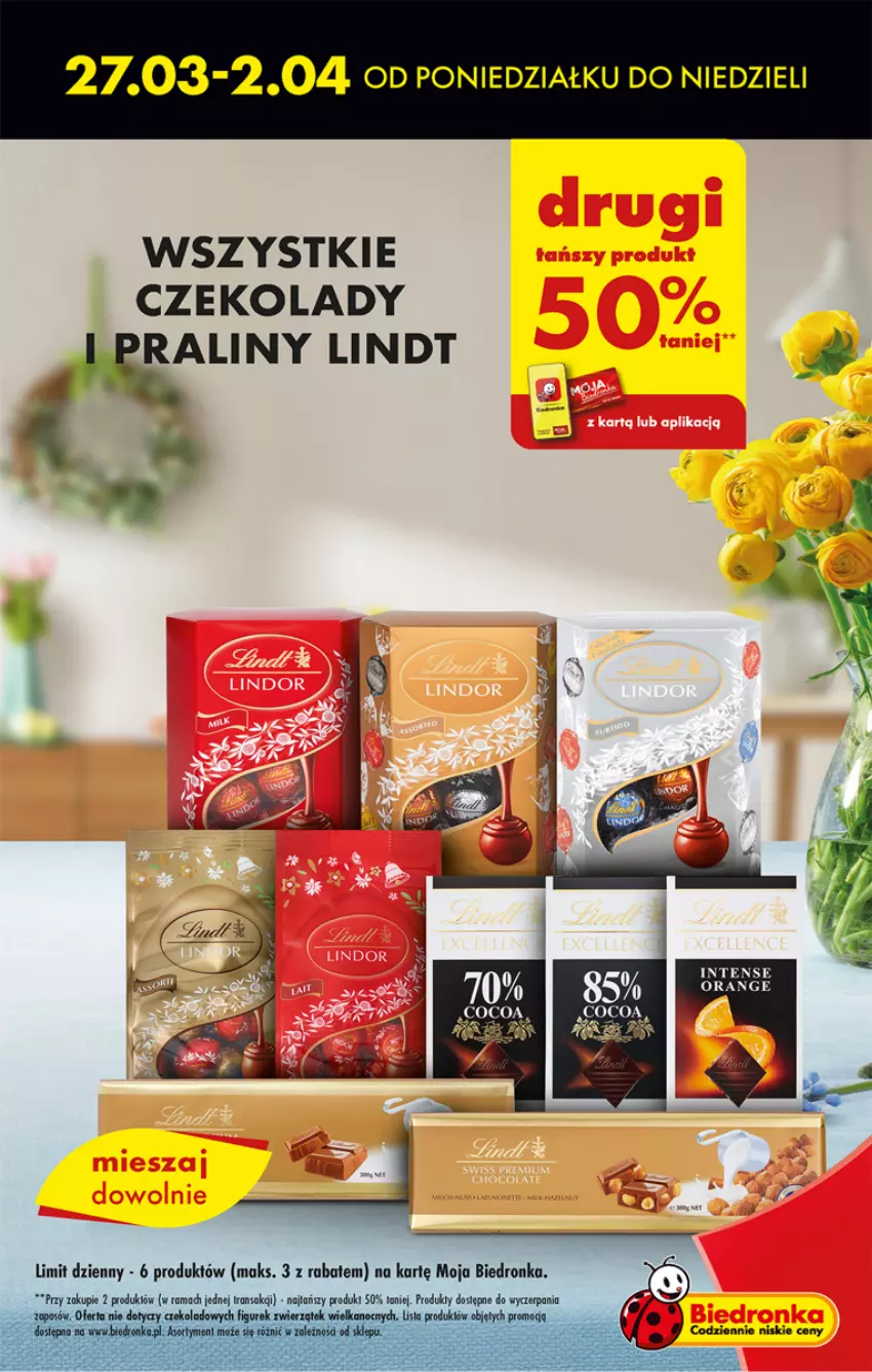 Gazetka promocyjna Biedronka - ważna 27.03 do 01.04.2023 - strona 13 - produkty: Dron, Lindt, Praliny, Tran