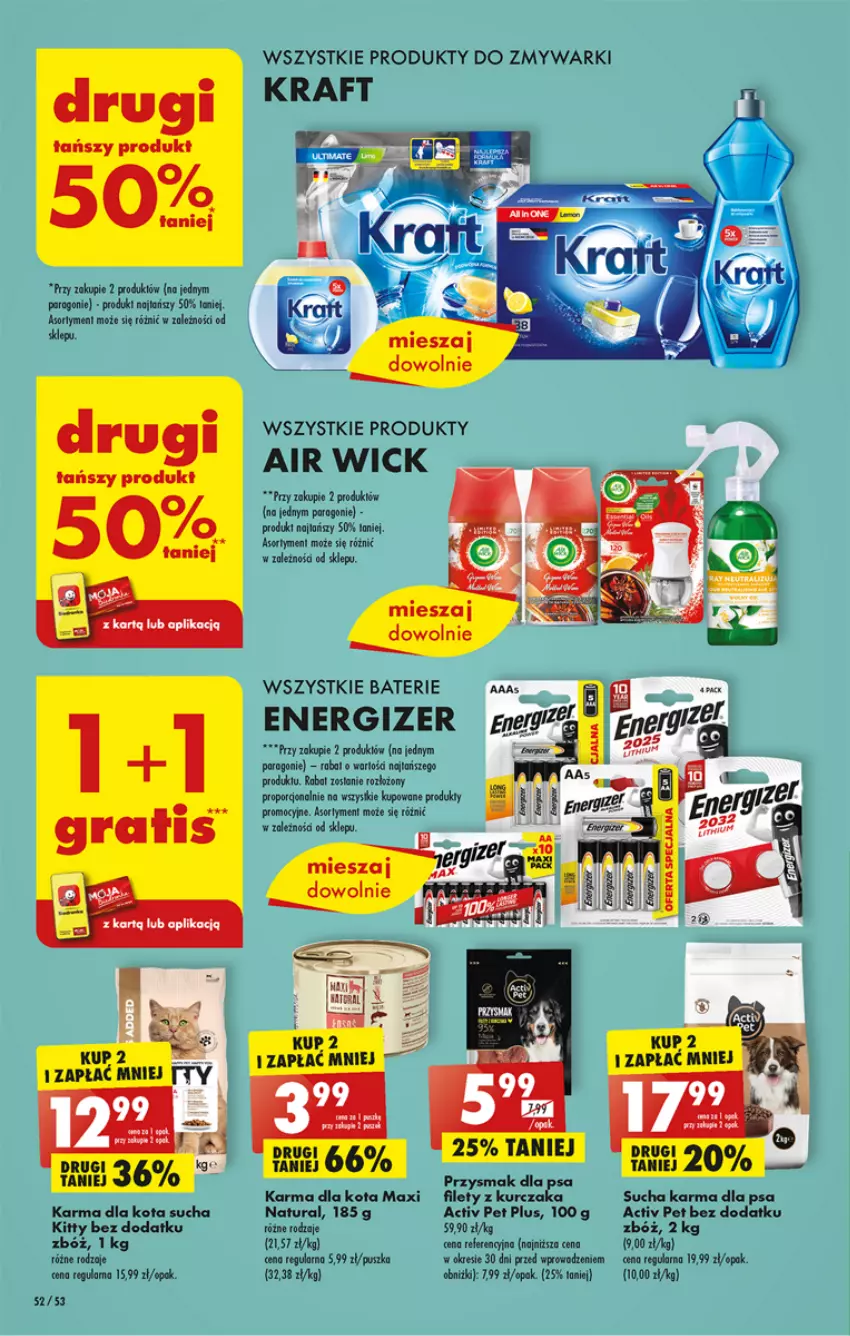 Gazetka promocyjna Biedronka - ważna 27.03 do 01.04.2023 - strona 52 - produkty: Energizer, Por, Przysmak dla psa, Sucha karma, Zmywarki