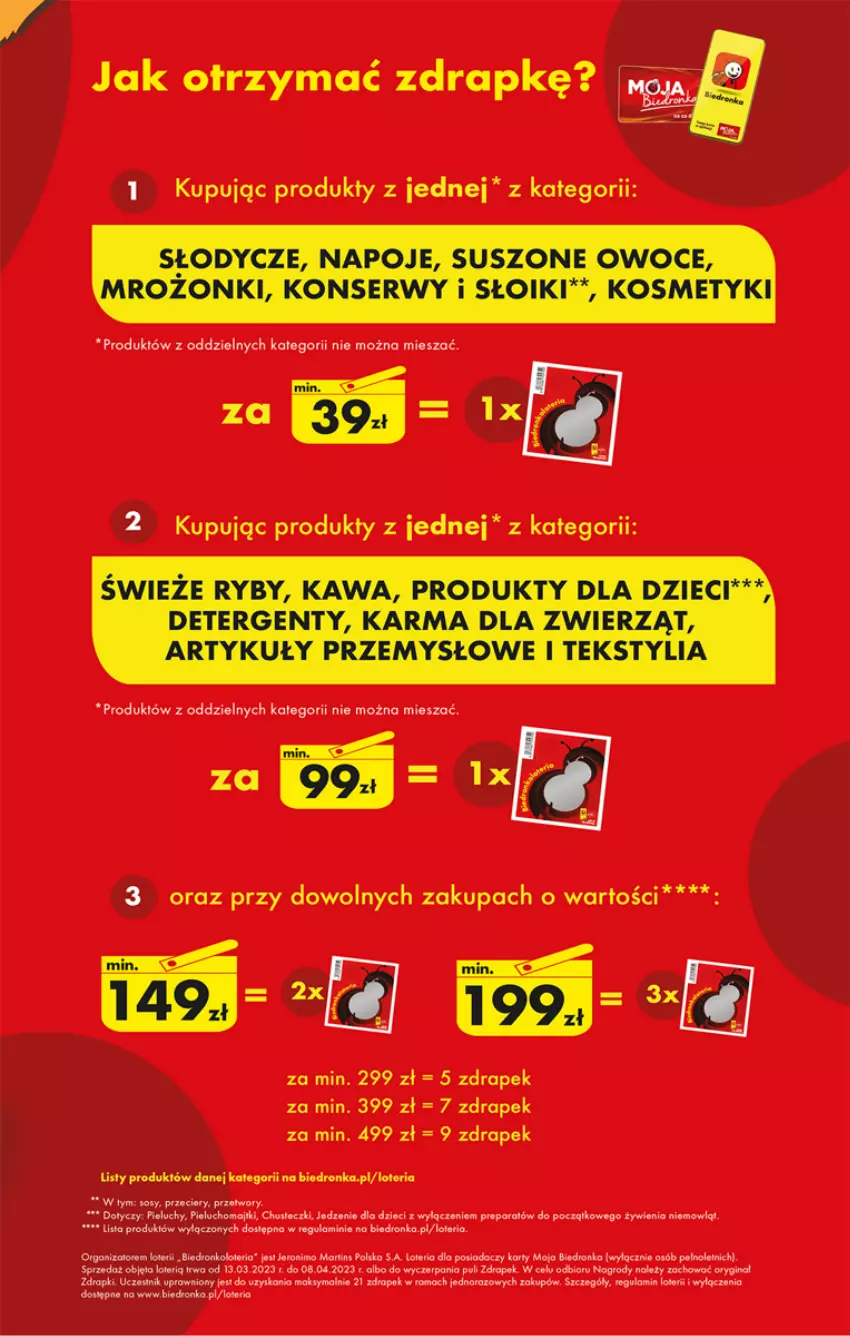 Gazetka promocyjna Biedronka - ważna 27.03 do 01.04.2023 - strona 55 - produkty: Chusteczki, Drapak, Dron, Dzieci, Gin, Majtki, Pieluchomajtki, Pieluchy, Rama