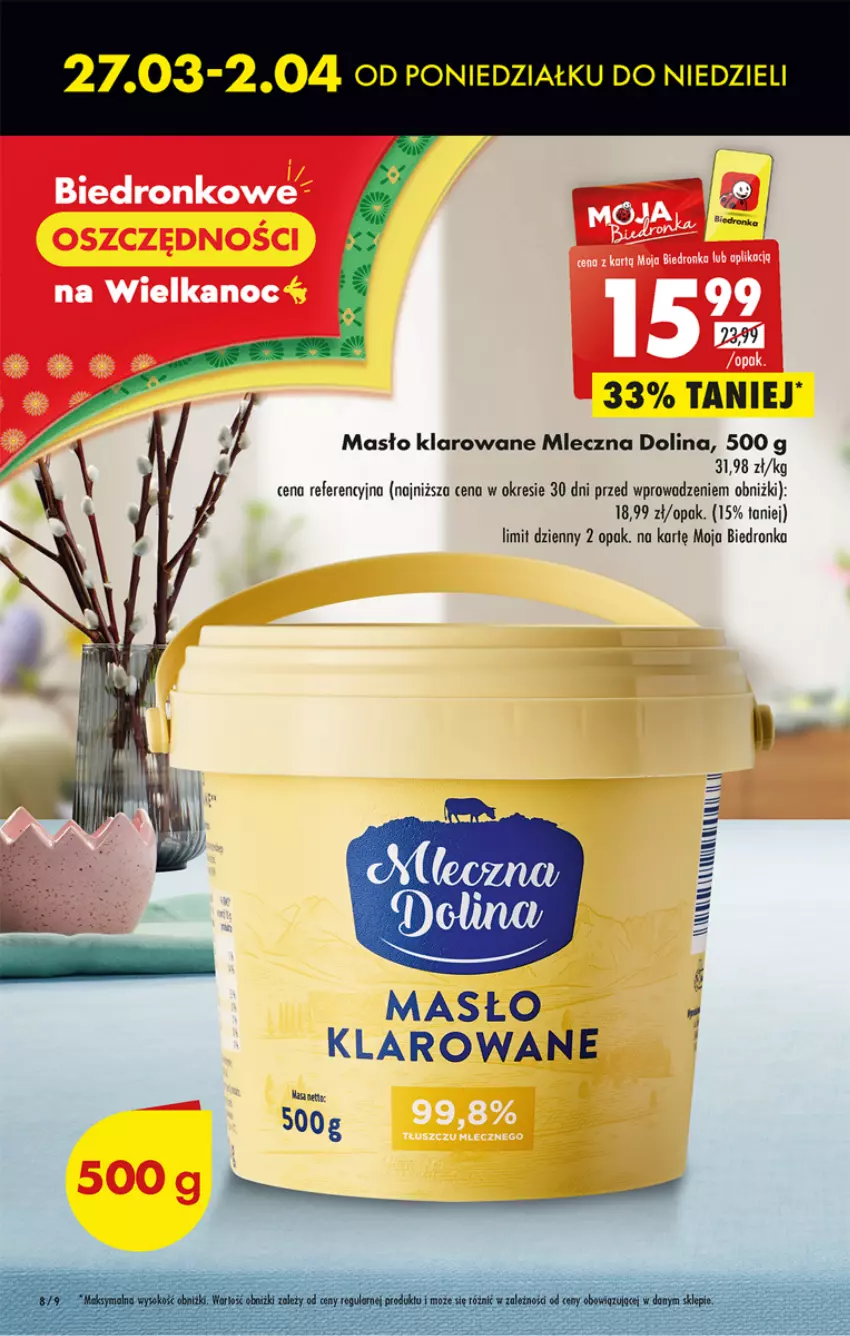 Gazetka promocyjna Biedronka - ważna 27.03 do 01.04.2023 - strona 8 - produkty: Dron, Masło, Masło klarowane