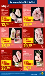 Gazetka promocyjna Lidl - GAZETKA - Gazetka - ważna od 14.01 do 14.01.2026 - strona 41 - produkty: Kurczak, Perliczka, Kaczka, Królik, Tusz, Mięso