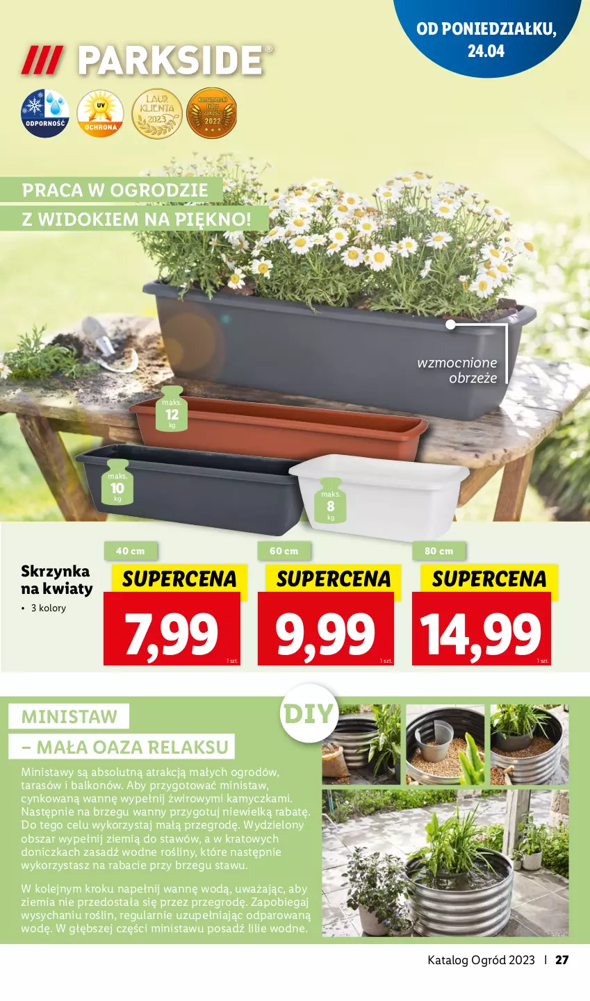 Gazetka promocyjna Lidl - KATALOG OGRÓD - ważna 27.03 do 28.05.2023 - strona 27 - produkty: Absolut, Cynk, Ogród, Olej