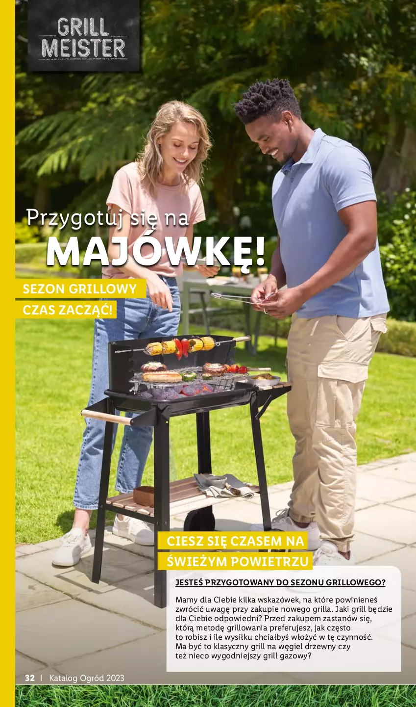 Gazetka promocyjna Lidl - KATALOG OGRÓD - ważna 27.03 do 28.05.2023 - strona 32 - produkty: Grill, Grill gazowy, Ogród, Węgiel drzewny