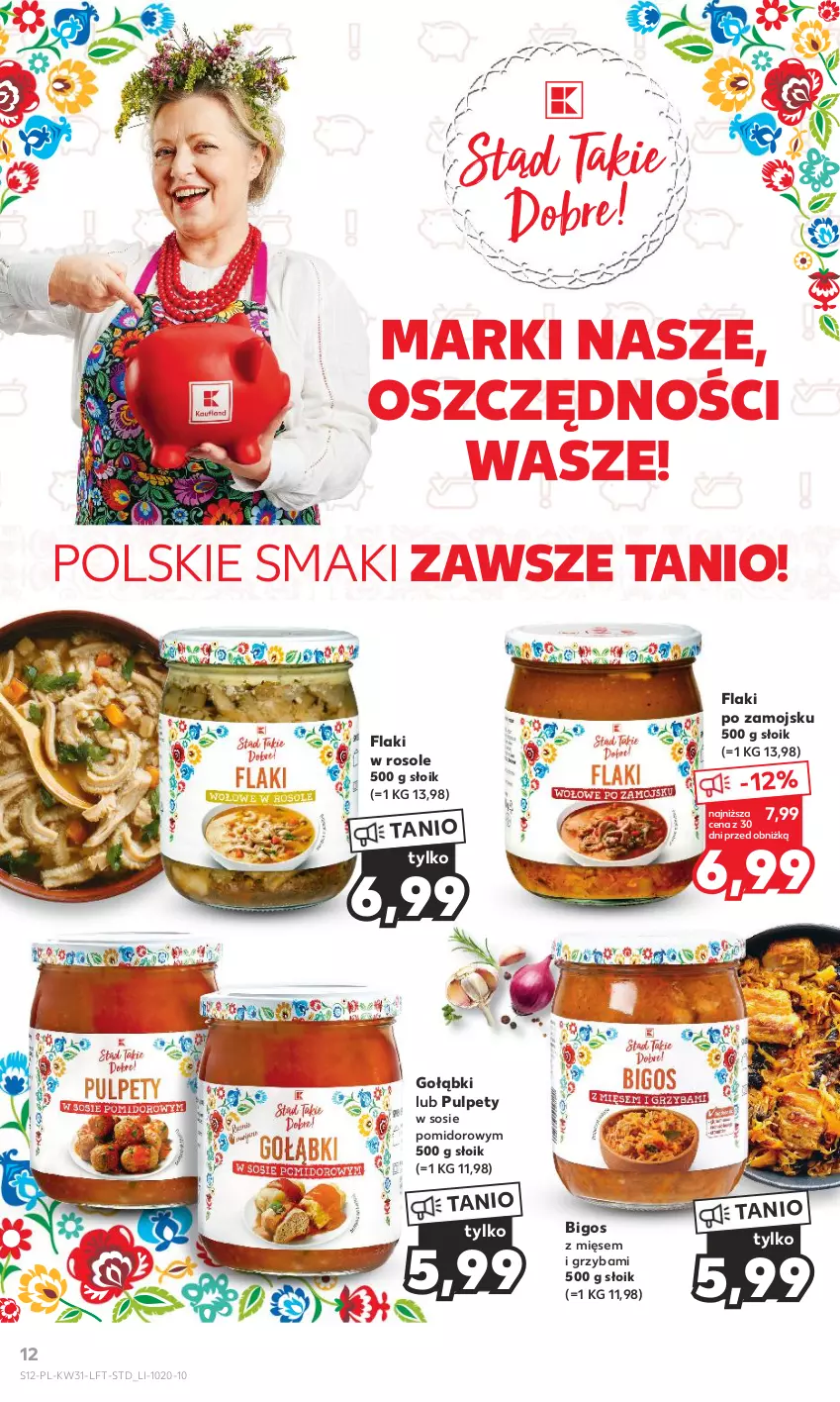 Gazetka promocyjna Kaufland - Gazetka tygodnia - ważna 03.08 do 09.08.2023 - strona 12 - produkty: Bigos, Flaki, Flaki po zamojsku, Pulpety, Sos