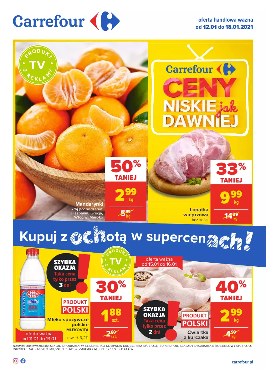 Gazetka promocyjna Carrefour - Gazetka Carrefour - ważna 11.01 do 18.01.2021 - strona 1