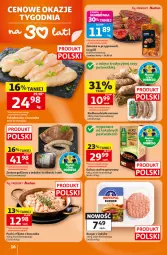 Gazetka promocyjna Auchan - Gazetka 30 Lat Hipermarket Auchan - Gazetka - ważna od 22.07 do 22.07.2026 - strona 16 - produkty: Kurczak, Stek, Burger, Kiełbasa biała, Grill, Kiełbasa