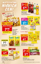 Gazetka promocyjna Auchan - Gazetka 30 Lat Hipermarket Auchan - Gazetka - ważna od 22.07 do 22.07.2026 - strona 24 - produkty: BelVita, Ciastka, Ser, Praliny, Tortilla, Coca-Cola, 7 Days, Rogal, Tortilla Chips, Toffifee, Baton, Fanta, Sprite, Napój, Fa