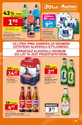 Gazetka promocyjna Auchan - Gazetka 30 Lat Hipermarket Auchan - Gazetka - ważna od 22.07 do 22.07.2026 - strona 29 - produkty: Piwo, Nałęczowianka, Perła, Napój izotoniczny, Woda mineralna, Woda, Harnaś, Napój