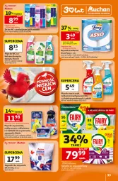Gazetka promocyjna Auchan - Gazetka 30 Lat Hipermarket Auchan - Gazetka - ważna od 22.07 do 22.07.2026 - strona 33 - produkty: Ludwik, Frosch, Do mycia naczyń, Finish, Balsam do mycia naczyń, Tablet, Ręcznik, Rolki, Płyn do wc, Foxy, Płyn do mycia, Zmywarki