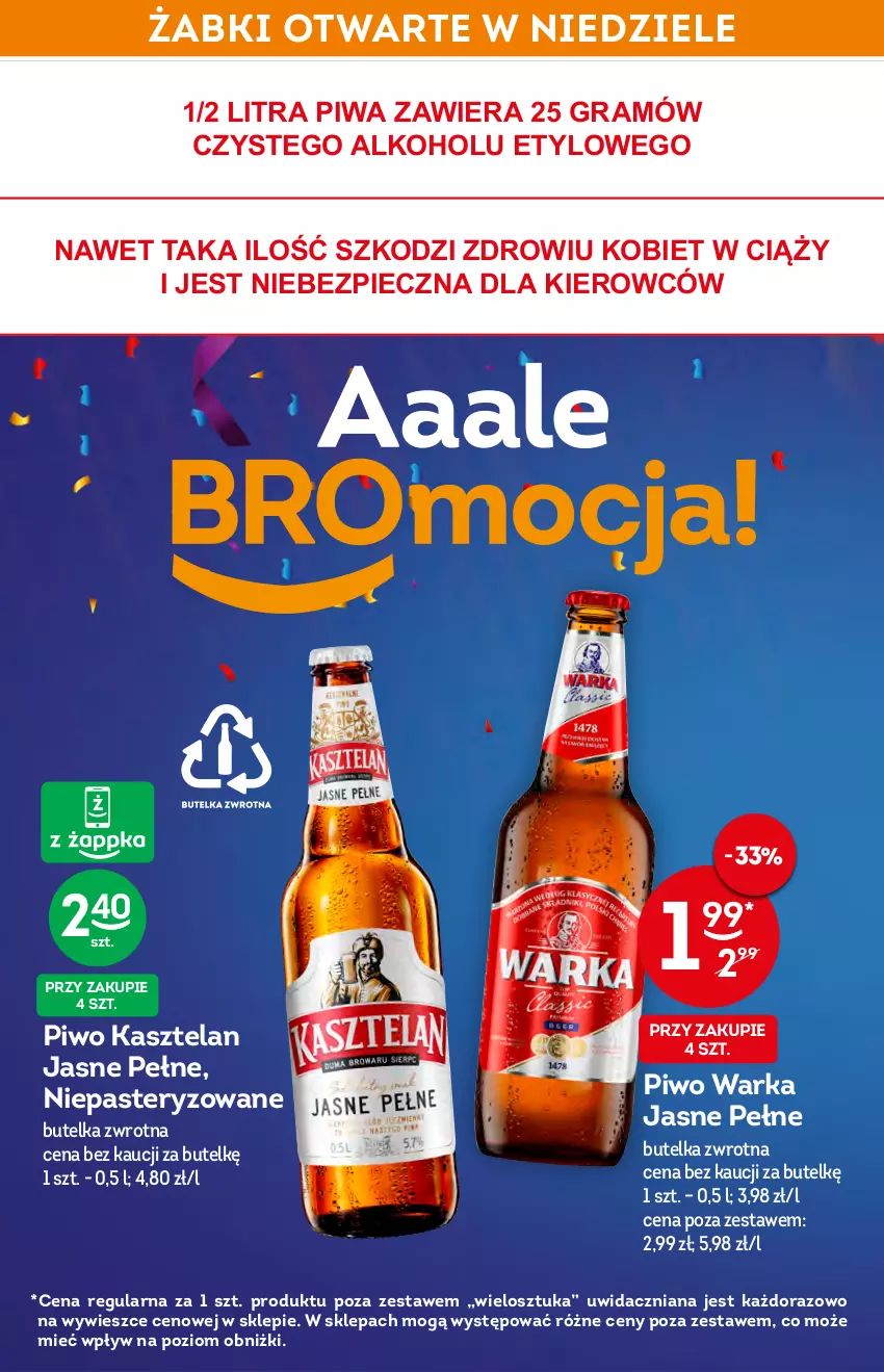 Gazetka promocyjna Żabka - ważna 19.01 do 26.01.2022 - strona 10 - produkty: Gra, Kasztelan, Piec, Piwa, Piwo, Warka