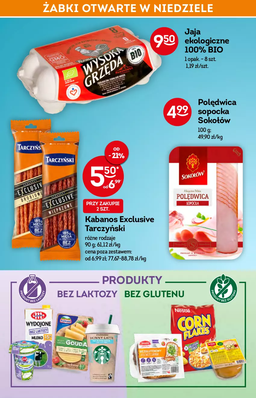 Gazetka promocyjna Żabka - ważna 19.01 do 26.01.2022 - strona 20 - produkty: Jaja, Kabanos, Polędwica, Sok, Sokołów, Tarczyński