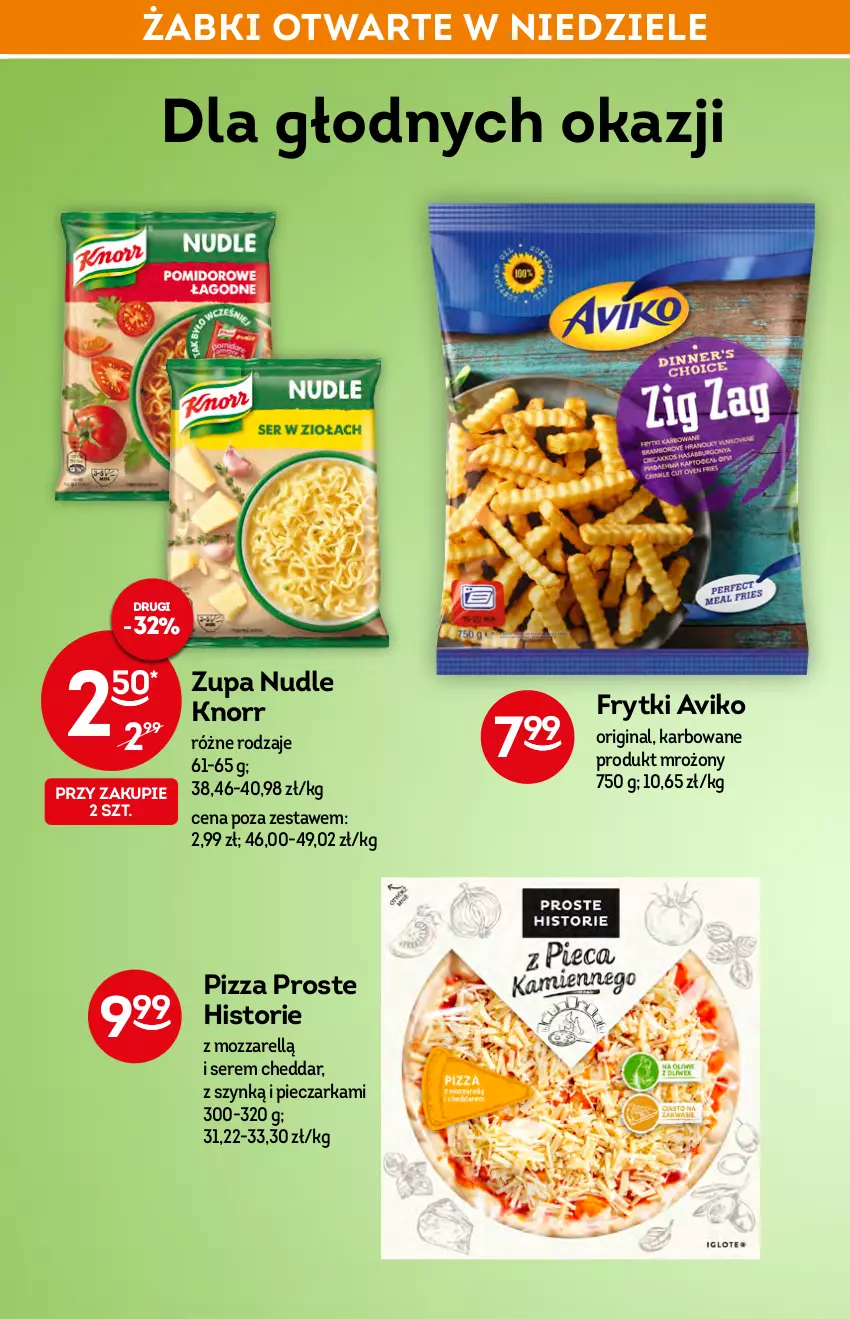 Gazetka promocyjna Żabka - ważna 19.01 do 26.01.2022 - strona 31 - produkty: Cheddar, Frytki, Gin, Knorr, Piec, Pieczarka, Pizza, Ser, Zupa