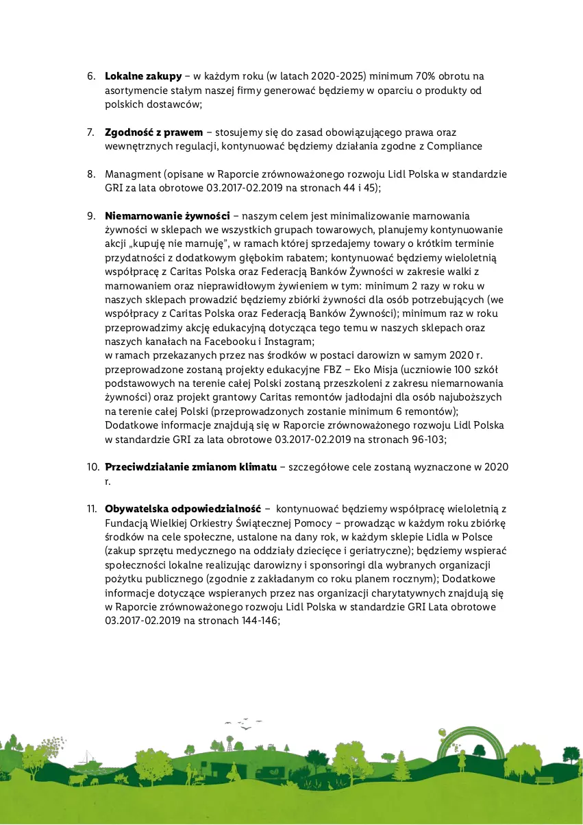 Gazetka promocyjna Lidl - Strategia CSR Lidl Polska - ważna 18.02.2020 do 18.02.2030 - strona 2 - produkty: Dzieci, Fa, Gra, Por, Rama